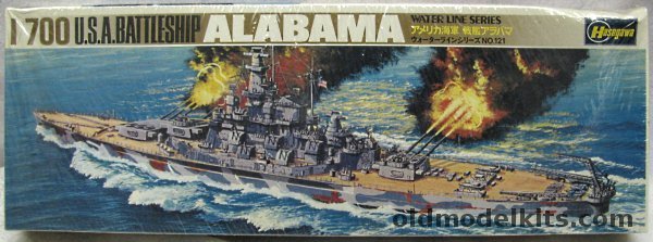 Hasegawa 1/700 USS Alabama Battleship, WL B121 plastic model kit